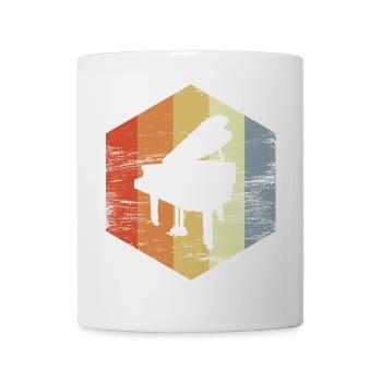 Vintage grand piano - Mug - white - Front