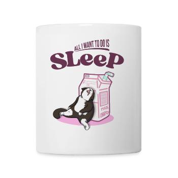 Funny Cat Sleeping | All I Want to Do Is Sleep - Mug - white - Front