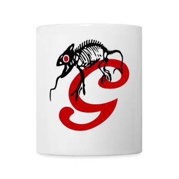 Gecko, lizard, initial - Mug - white - Front