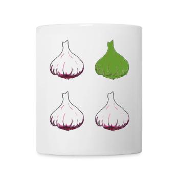 knoblauch 4er - Tasse - Weiß - Vorne