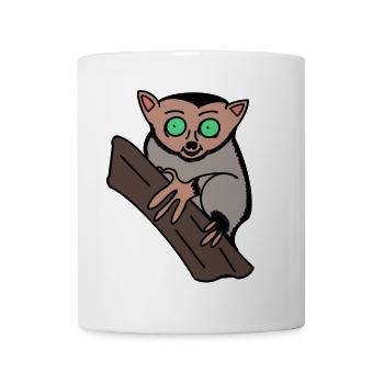 Konrad der Koboldmaki - Tasse - Weiß - Vorne