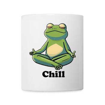 Chilliger Frosch - Tasse - Weiß - Vorne