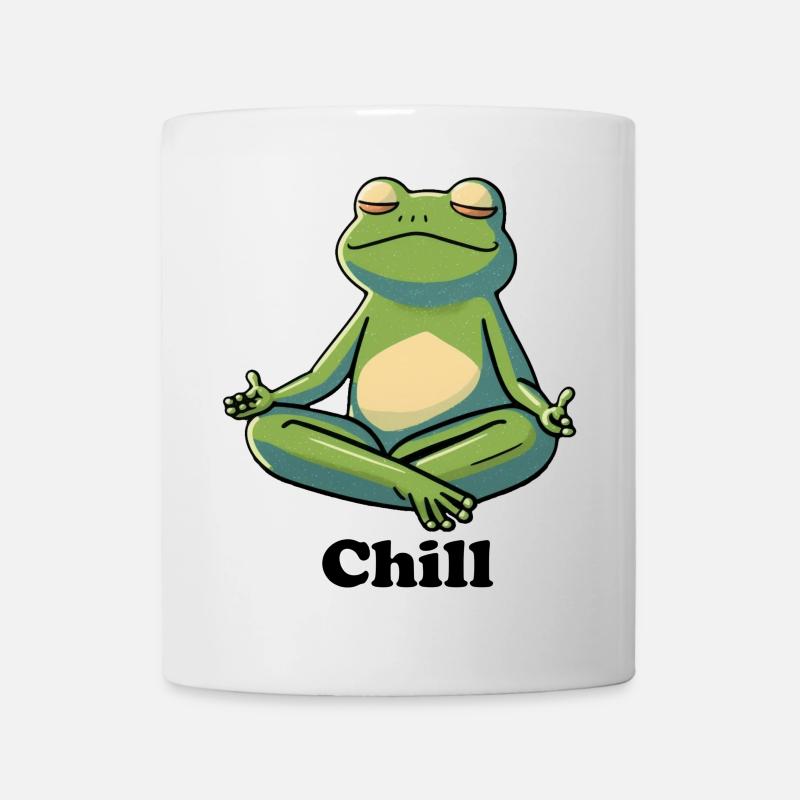 Chilliger Frosch - Tasse - Weiß