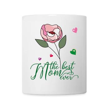 Fête des mères, Rose - Mug blanc - blanc - Devant