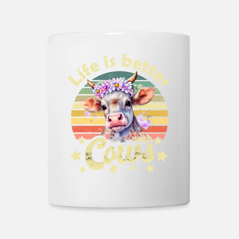 Kuh Kühe - Tasse - Weiß