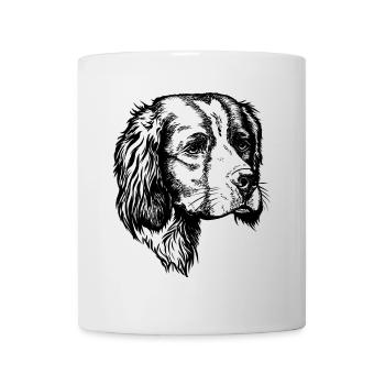 Portrait de l’IRW Setter - Mug blanc - blanc - Devant