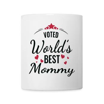 Voted World’s Best Mommy Design - Mug - white - Front