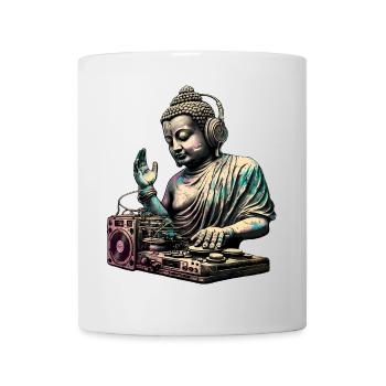 Bouddha DJ - Mug blanc - blanc - Devant