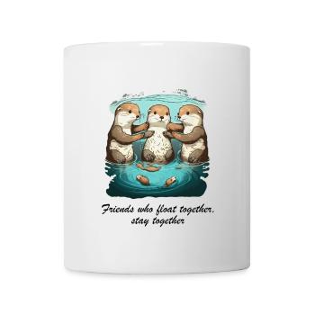 Friends who float together stay together - Tasse - Weiß - Vorne