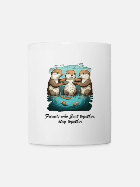 Friends who float together stay together - Tasse - Weiß