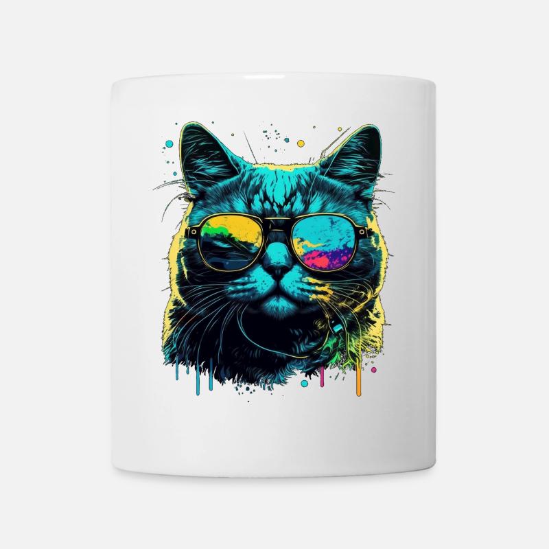 Cool cat - Tasse - Weiß