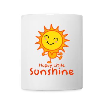 Fröhlicher Sonnenstrahl Kinderdesign - Tasse - Weiß - Vorne