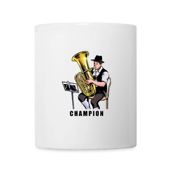 Tuba Champion Emblem - Mug - white - Front