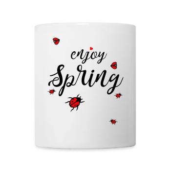 Printemps, profitez du printemps - Mug blanc - blanc - Devant