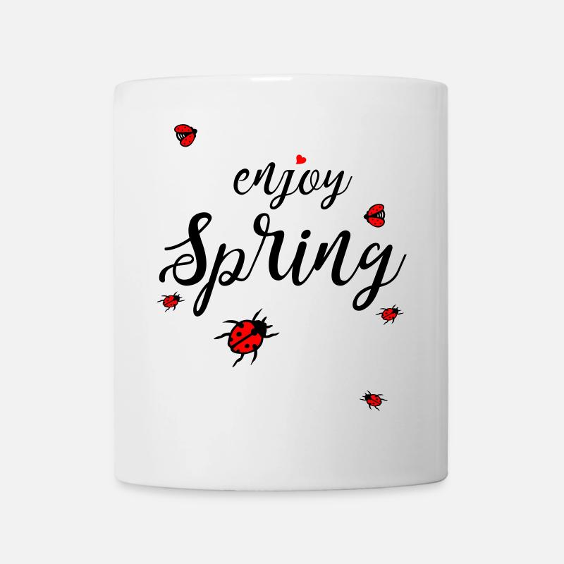Frühling, enjoy spring - Tasse - Weiß