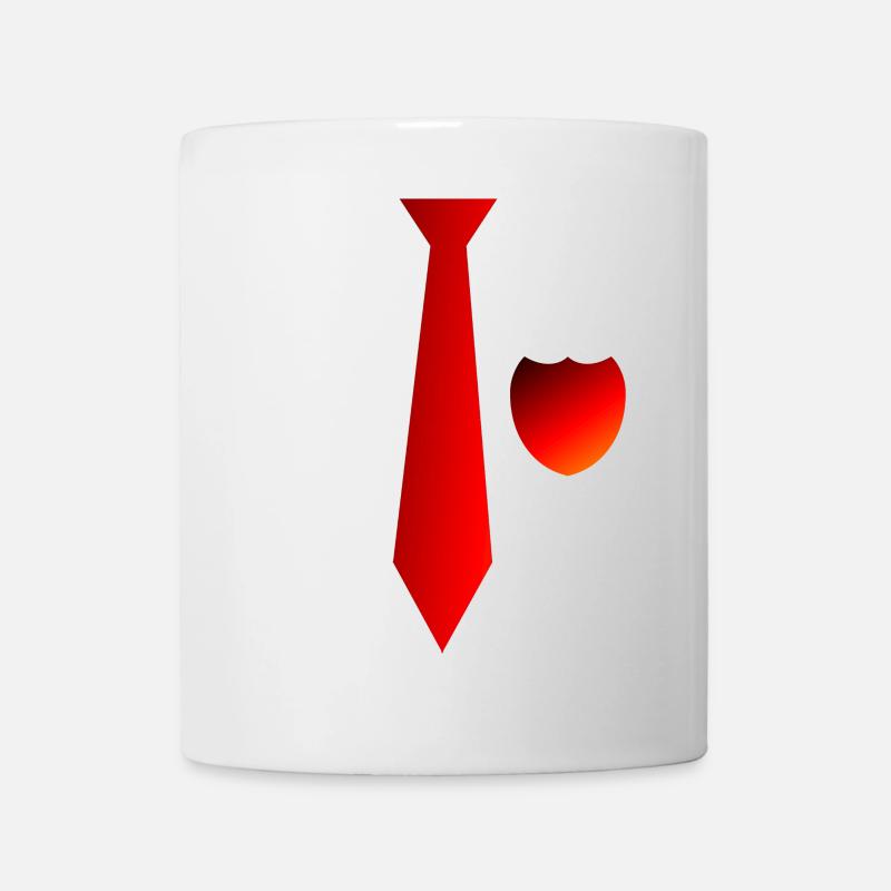 Fake Tie - Mug - white