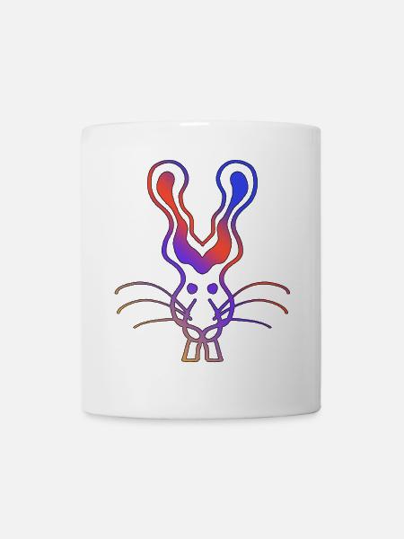 Angry Rabbit - Tasse - Weiß