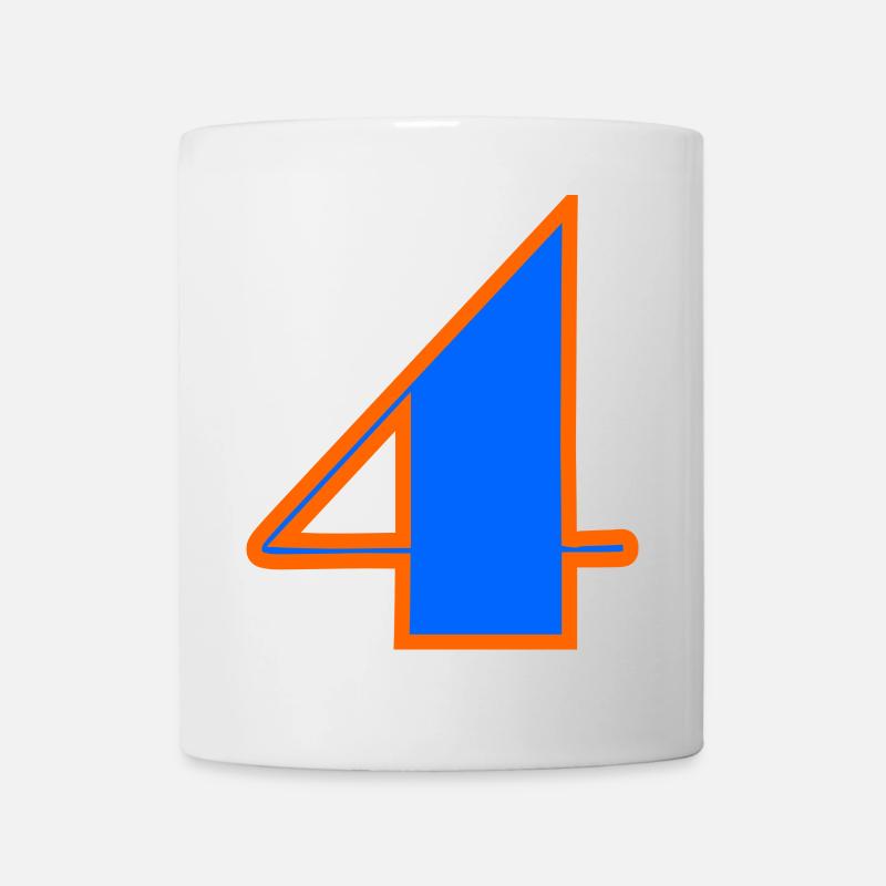 4 JAHRE, 4. GEBURTSTAG, 4 JAHRE, VIER - Tasse - Weiß