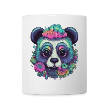 Panda psychédélique - Mug blanc - blanc - Devant