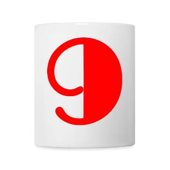 9. 9 ANS. 9e ANNIVERSAIRE. ANNIVERSAIRE 9 ANS - Mug blanc - blanc - Devant