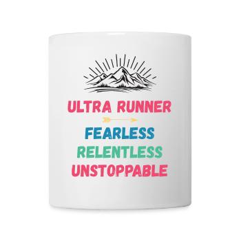 Ultra Runnner - Intrépide. Implacable. Imparable. - Mug blanc - blanc - Devant