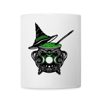 Hexenkessel Hexenhut Hexen Walpurgisnacht - Tasse - Weiß - Vorne