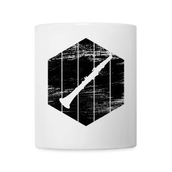 Croquis pour clarinette - Mug blanc - blanc - Devant