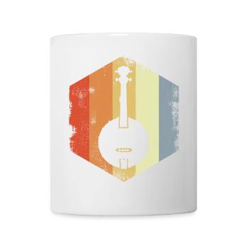 Dessin Banjo Vintage - Mug blanc - blanc - Devant
