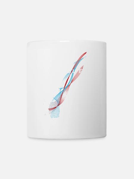 Drapeau du Luxembourg, fierté luxembourgeoise - Mug blanc - blanc