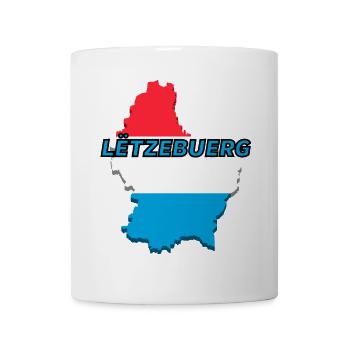 Carte du Luxembourg drapeau Luxembourg - Mug blanc - blanc - Devant