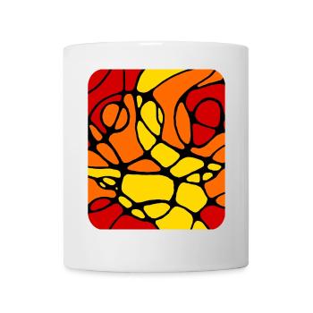 Neurographic modern abstract design - Mug - white - Front