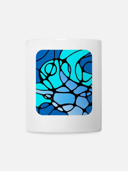 Neurographic modern abstract design - Mug - white