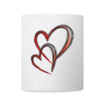 doppelherz 4 6 23 - Tasse - Weiß - Vorne