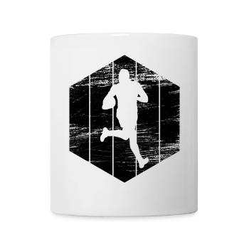 Rugbyspieler Skizze - Tasse - Weiß - Vorne