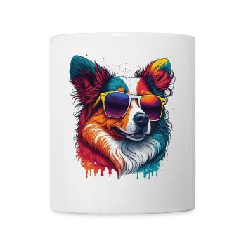 cooler Hund - Tasse - Weiß - Vorne