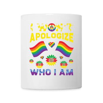 LGBT, Regenbogen, Stolz - Tasse - Weiß - Vorne