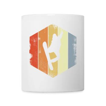 Vintage Snowboarder - Mug - white - Front