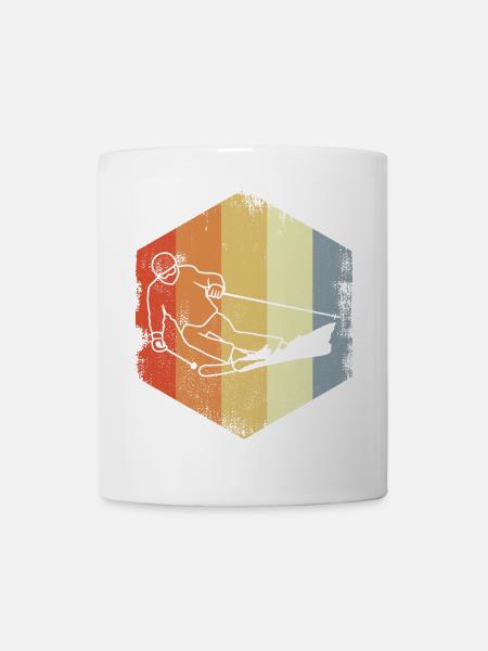 Skifahren - Tasse - Weiß