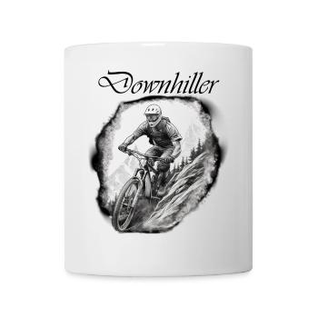 Downhiller - Tasse - Weiß - Vorne