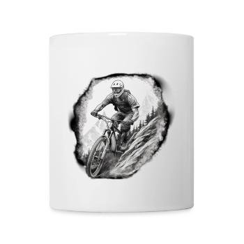 Downhiller white - Mug - white - Front