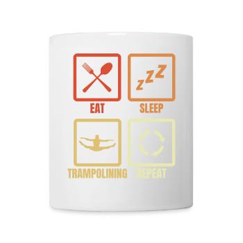 Eat Sleep Trampoline Repeat - Mug - white - Front