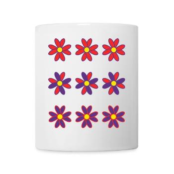 BLUME. BLUME. NATUR. ÖKOLOGIE. GLÜCK. ZEN - Tasse - Weiß - Vorne