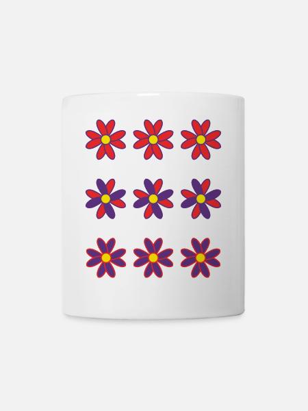 FLEUR. FLOWER. NATURE. ECOLOGIE. BONHEUR. ZEN - Mug blanc - blanc