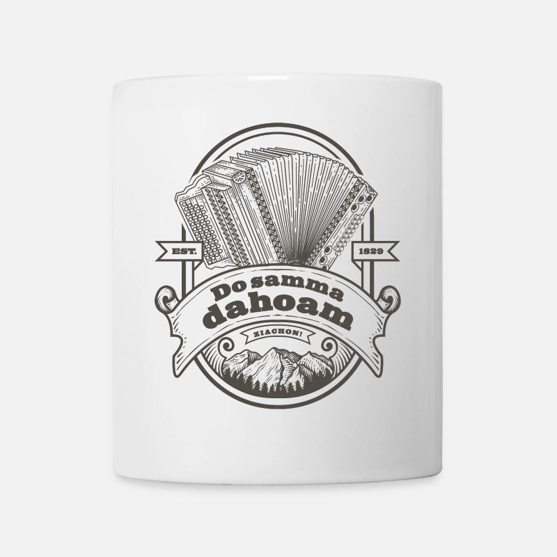Ziach Vintage Label - Do samma dahoam | ZiachON! - Tasse - Weiß
