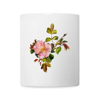 Delicate Pink Rose Blossom - Mug - white - Front