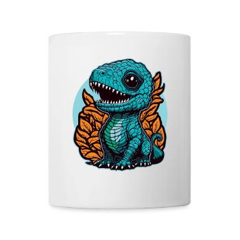 Cute little dinosaur - Mug - white - Front