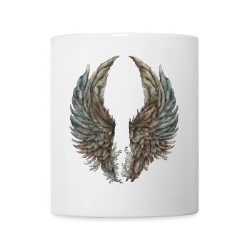 Pastel Watercolor Wings - Mug - white - Front