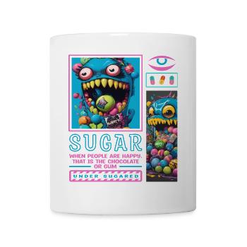 Monstres de bonbons - Mug blanc - blanc - Devant