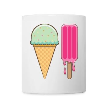 Ich mag Eis - Tasse - Weiß - Vorne