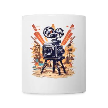 Retro Film Kamera - Tasse - Weiß - Vorne